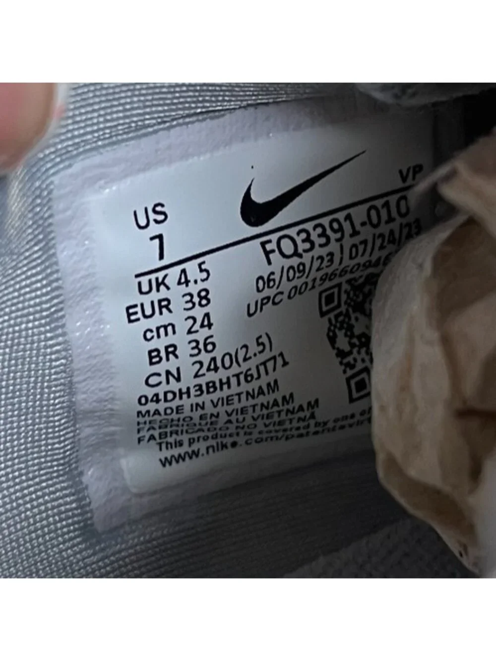Nike Sabrina 1 TB Womens Size 7 Wolf Gray Athletic Basketball Shoes Sneakers_8
